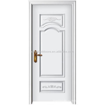 Blanco pintura alta calidad madera de la puerta de madera sólida de la puerta/de la pintura MO-313S para puerta de entrada de la habitación